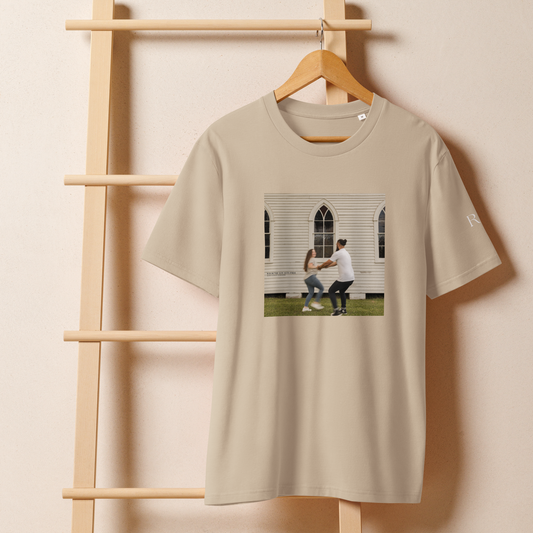 Sand Unisex Organic "Whom The Son Sets Free" T-Shirt