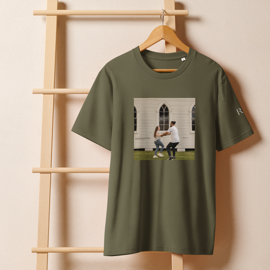 Olive Green Unisex Organic "Whom The Son Sets Free" T-Shirt